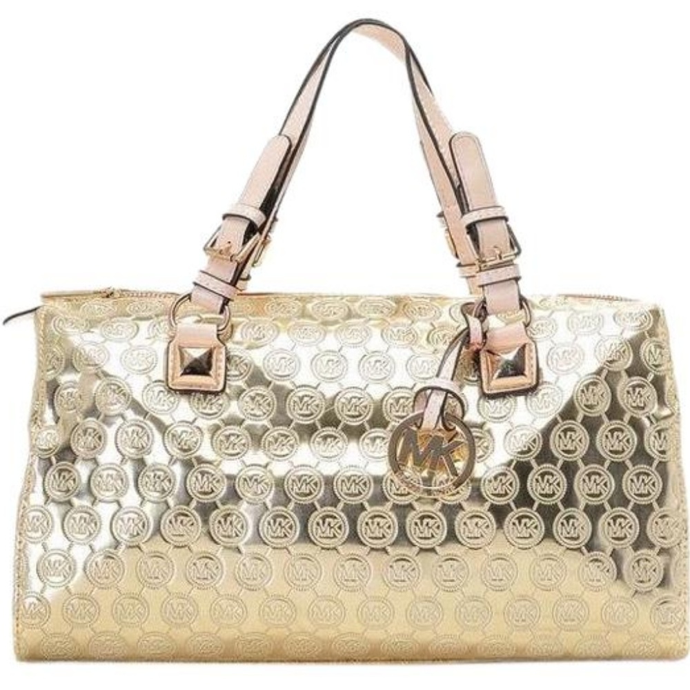Michael Kors Gold Grayson Handbag